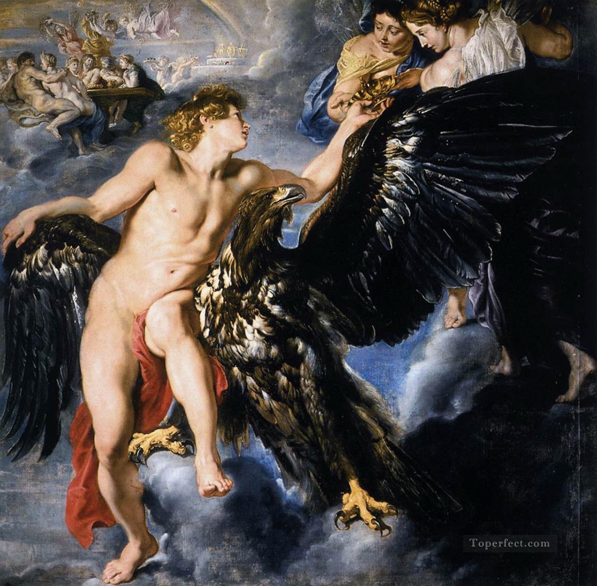 El rapto de Ganímedes Peter Paul Rubens desnudo Pintura al óleo